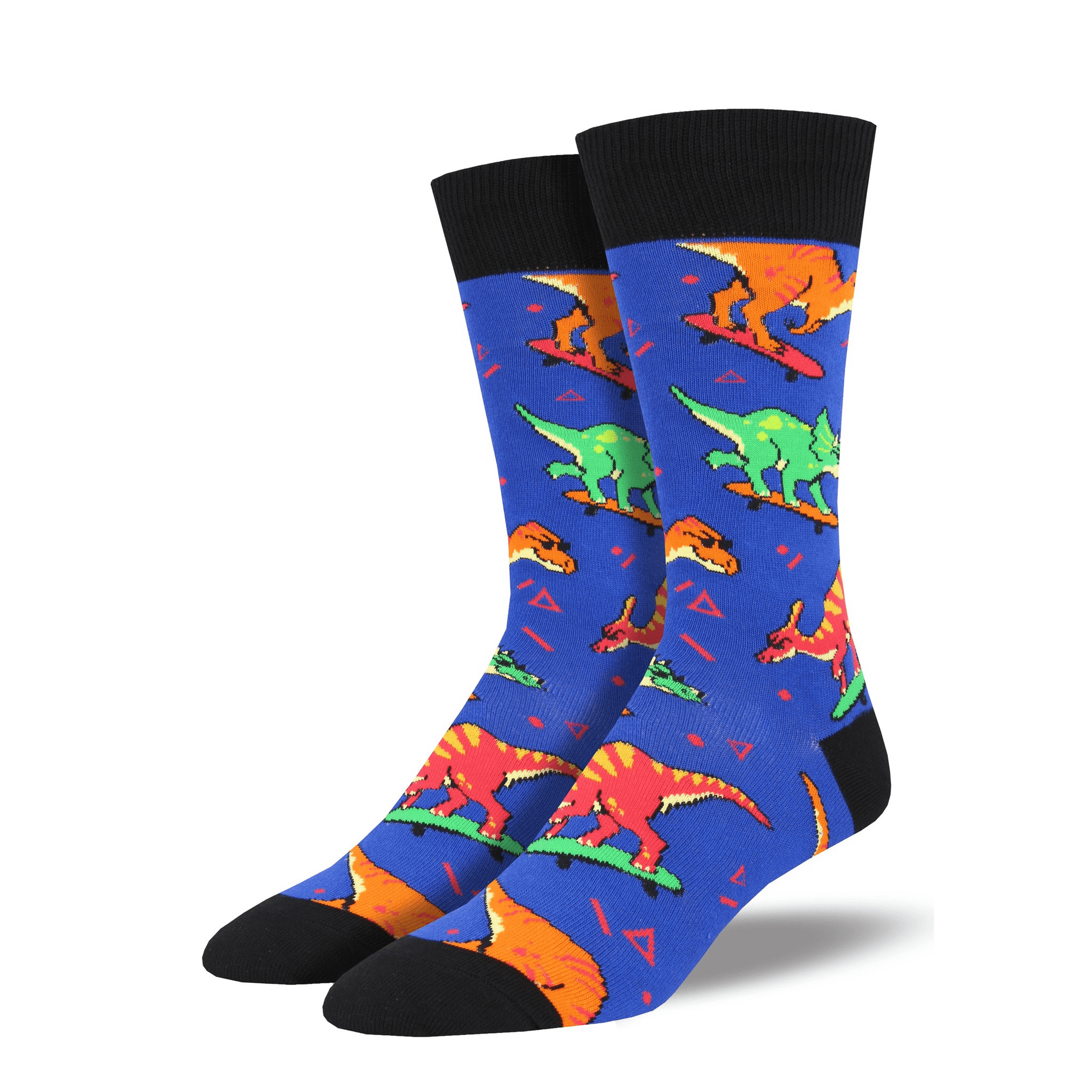 Skate or Dinosaur socks - blue - mens Sock Smith Clothing/Accessories