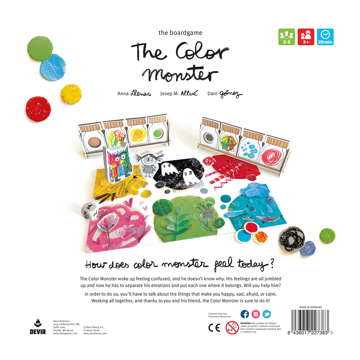 The Color Monster Devir Games Board Games