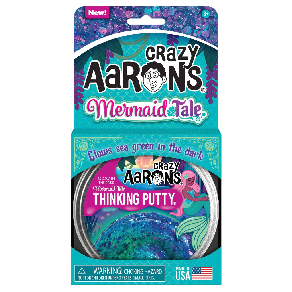 Thinking Putty: GlowBrights-Mermaid Tale Crazy Aaron Enterprises Puzzles/Playthings