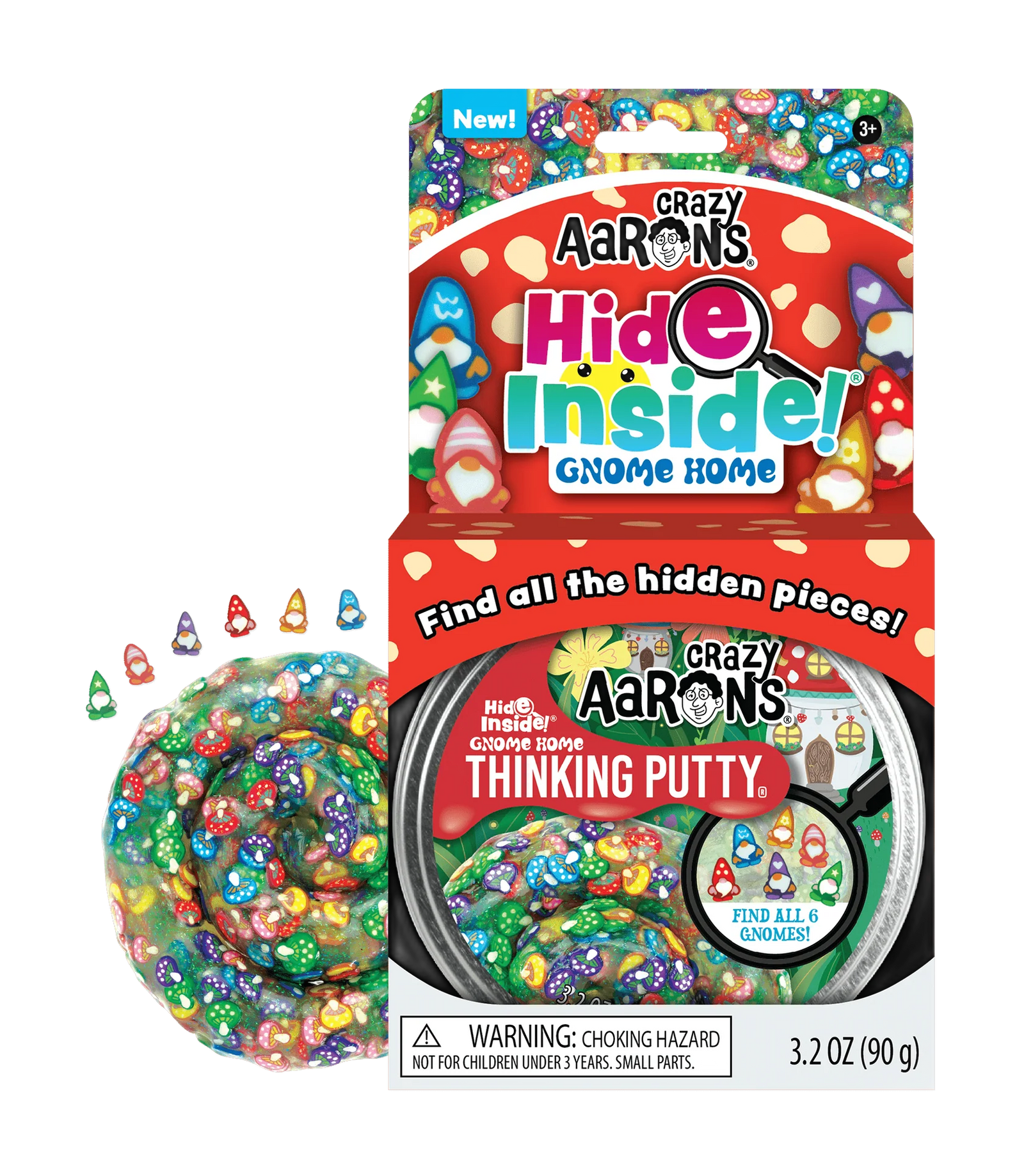 Thinking Putty: Hide Inside - Gnome Home Crazy Aaron Enterprises Puzzles/Playthings