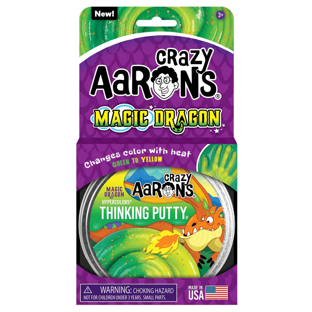 Thinking Putty: Hypercolors-Magic Dragon Crazy Aaron Enterprises Puzzles/Playthings