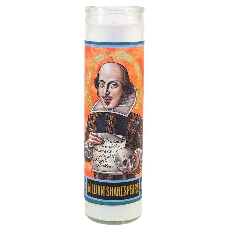 William Shakespeare Secular Saint Candle Unemployed Philosophers Guild Home Decor/Kitchenware